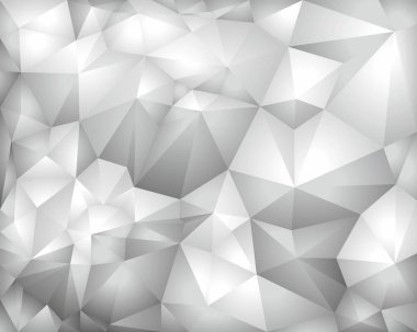 Polygonal grey background vector clipart