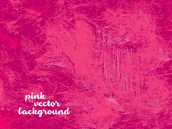 Розовый Векторный Фон Гранжем Грязным — стоковый вектор