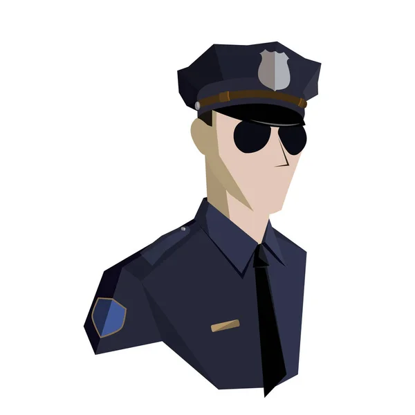Policie v New Yorku. Ikona — Stockový vektor