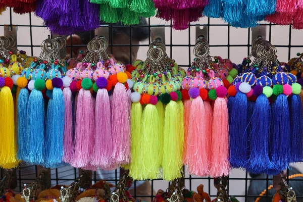 Beautiful key chain tussel or tassel — Stock Photo, Image