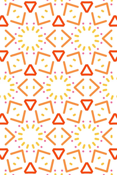 Einfache Linie Strich Muster Kaleidoskop Stil Nahtlose Muster Vektor Hintergrund — Stockvektor
