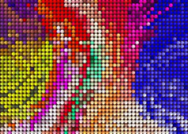 Soyut sanat tasarımı, renkli ve zarif arkaplan