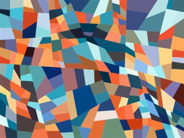 Renkli arka plana sahip yaratıcı soyut tasarım kavramı