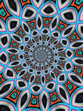 Renkli arka plana sahip yaratıcı soyut tasarım kavramı