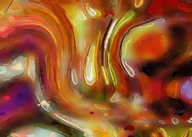 Renkli arka plana sahip yaratıcı soyut tasarım kavramı