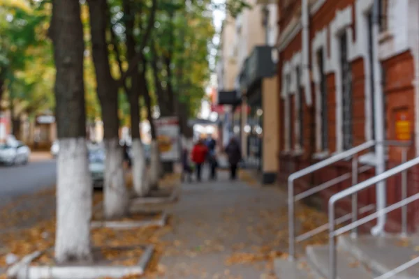 Abstracte wazig mensen op de straat, achtergrond — Stockfoto