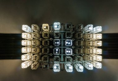 Modern Avize, bir alt görünümü, soyut. Arka plan, desen