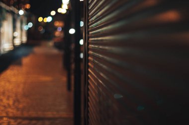 boş semt pazarı soyut bulanık görüntü. arka plan 