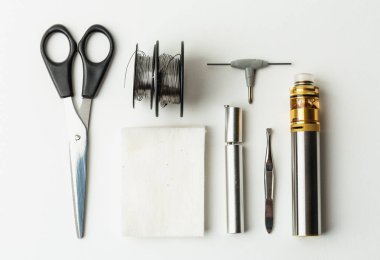 Üstten Görünüm rebuildable atomisers, mech mod, pamuk, ayarla vape Canthal Kangal