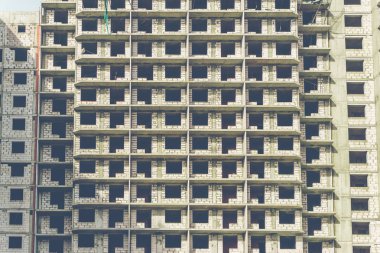 İnşaat cephe duvarına cite beton bina, desen veya arka plan