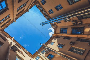 Court yard-eski St Petersburg, Rusya şey.