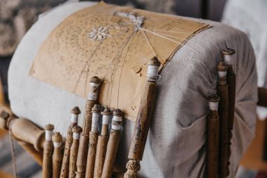 Bobin dantel ekipman el yapımı Craft