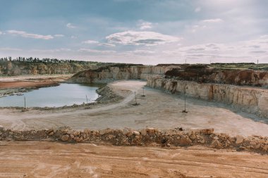 Maden ocağı, endüstriyel manzara Panoraması