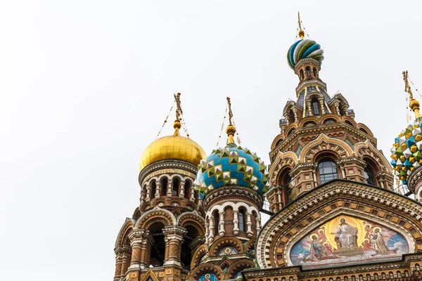 Domes of Church of the Saviour on Spilled Blood, St. Petersburg — Stock Photo, Image