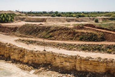 Açık döküm madencilik taş ocağı manzara