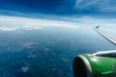 Uçak penceresinden görüntüle