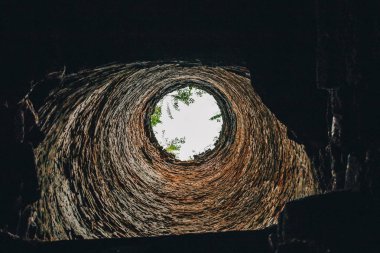 Eski kil fırın boru, üzerinden görüntülemek içinde