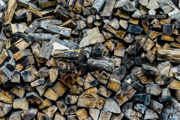 Brandhout, textuur, houten achtergrond — Stockfoto