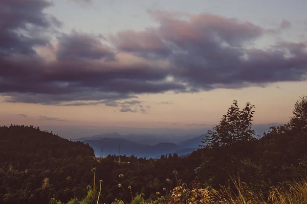 高加索山脉全景 — 图库照片