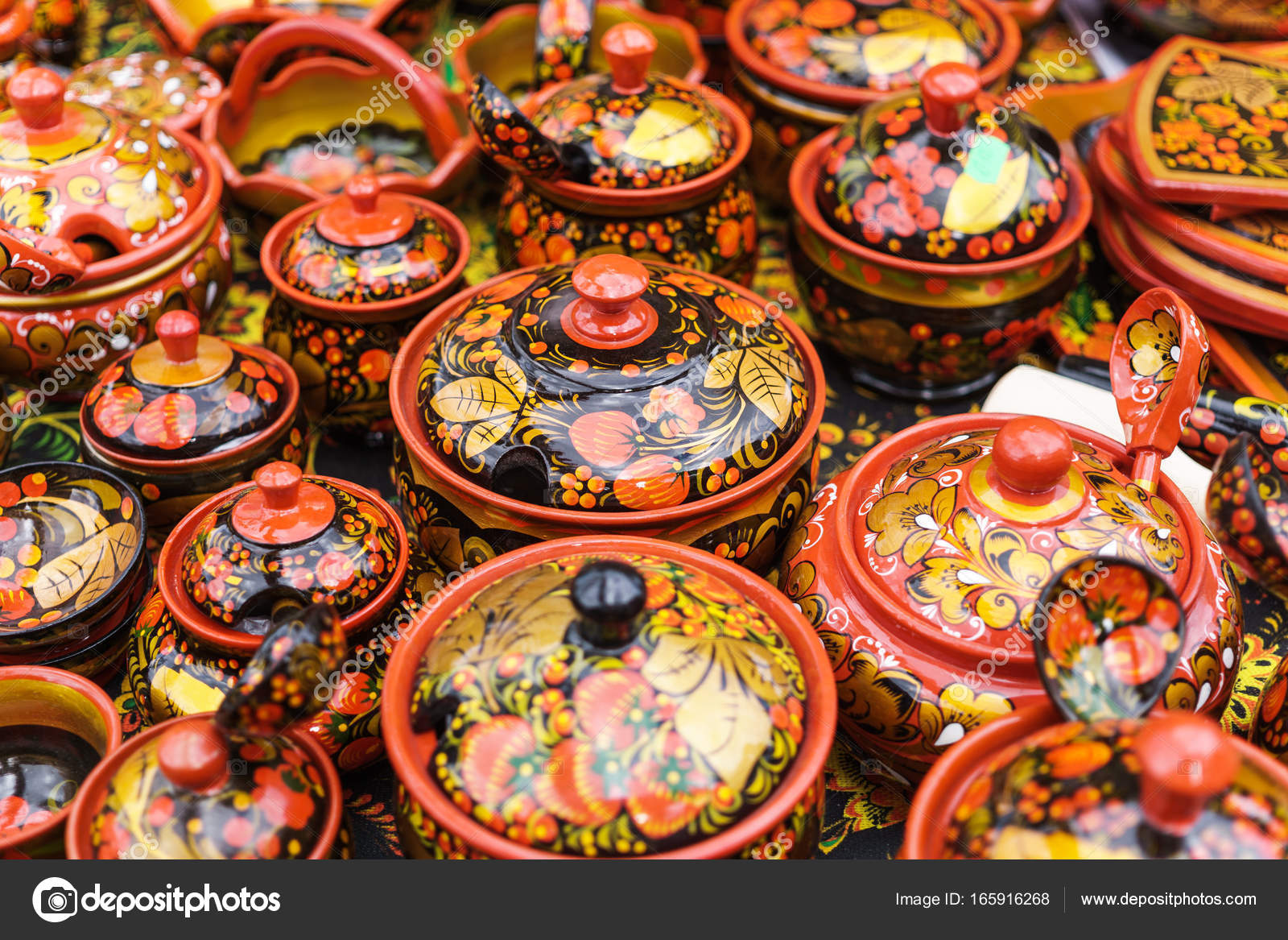 Khokhloma russo, lembranças de artesanato tradicional Artesanato Origem Etimologica ~ Khokhloma russo, lembranças de artesanato tradicional