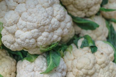 Grup taze organik karnabahar