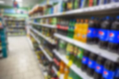 Arka plan, bokeh süpermarket bulanık