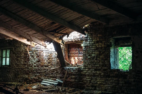 Interior of abandoned factory. — Stock Photo, Image