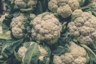 Organik karnabahar arka plan, kopya alanı