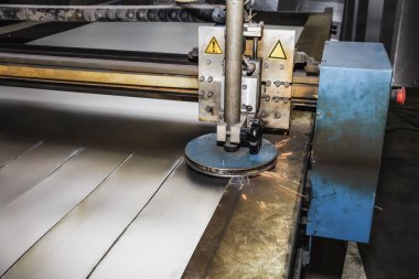 CNC Lazer plazma kesme. Metal işleme teknolojisi Fabrikası'nda