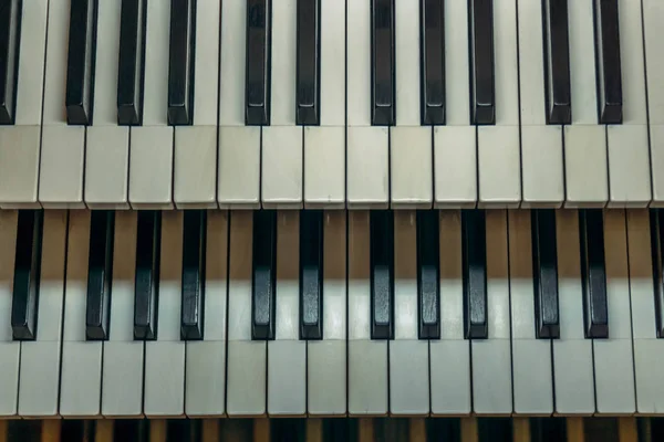 Consola de teclado de órgano de tubo — Foto de Stock