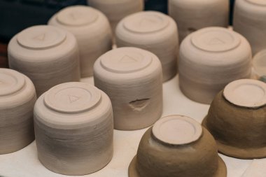 Kil kase ve Çömlekçilik, el yapımı sanat seramik bardak