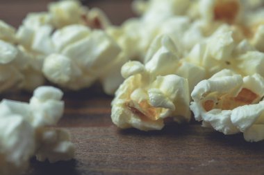 Patlamış mısır, seçici odak makro atış kapatın