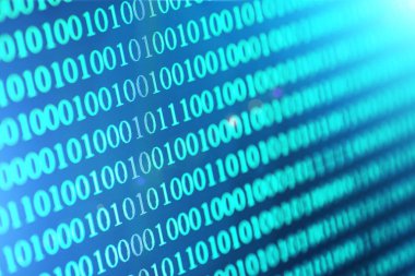 İkili kod arka plan. Siber kavramı modern teknoloji internet iletişim ve ağ verileri