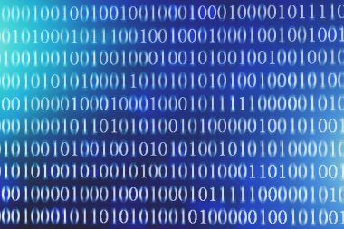 İkili kod arka plan. Modern teknoloji internet iletişim ve ağ veri