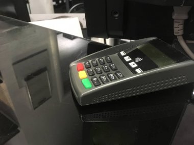 Aygıt için Nfc ve mobil ödeme veya ödeme makine, online alışveriş