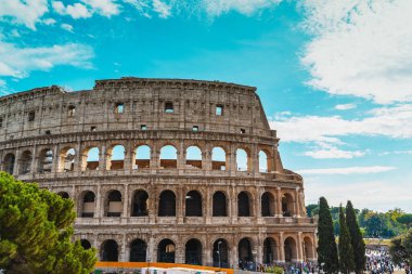 Kolezyum veya Flavian Amfitiyatrosu veya Colosseo veya Colosseum, Roma, İtalya