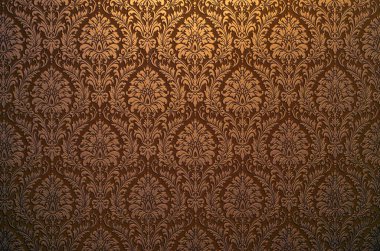 Karanlık brawn parça süs duvar kağıdı, renkli