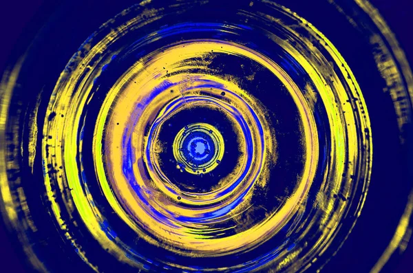 Hipnose Espiral, conceito para hipnose, padrão descendente, fundo abstrato de círculos cintilantes branco cinza marrom preto verde azul limão amarelo laranja marrom violeta rosa turquesa textura colorida — Fotografia de Stock