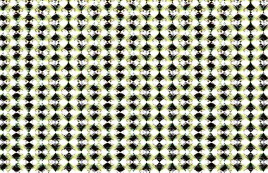 Rhombus ve kalpleri bir güzel soyut mozaik dekorasyon parçası. Çok renkli kırmızı, mavi yeşil sarı kırmızı kestane rengi gri