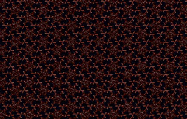 Abstrakte dunkle geometrische Muster von Prismen. Geometrie-Gitterstruktur. Prisma Blumen Zahlen Hintergrund. schwarz braun grün blau rot kastanienbraun orange gelb gold und violett rosa getönt — Stockfoto