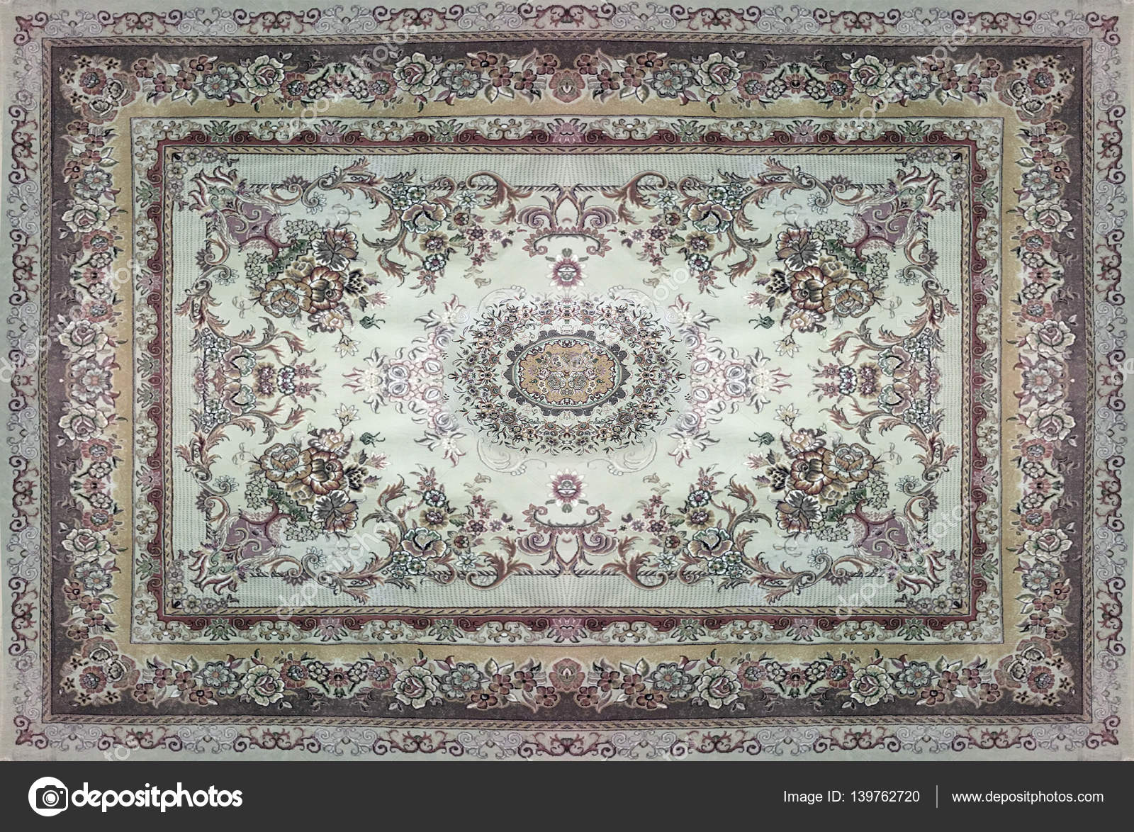 Texture De Tapis Persan Ornement Abstrait Modèle De