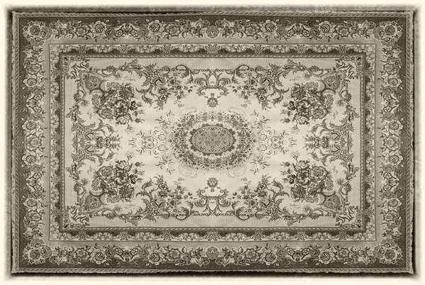 Perski dywan tekstury, ornament streszczenie. Okrągłej mandali wzór — Zdjęcie stockowe