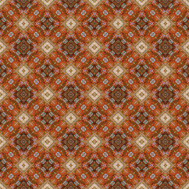 Güzel sorunsuz Doğu Halı dekorasyon desen, yuvarlak ve kare veya rhombus öğelerinin soyut süsleme. Halı doku arka plan. Çok renkli. Duvar kağıdı olarak yararlı