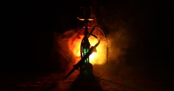 Charbons Chauds Narguilé Sur Bol Shisha Faisant Des Nuages Vapeur — Video