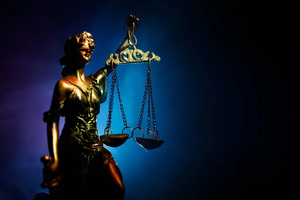 Die Statue Der Gerechtigkeit Lady Justice Oder Iustitia Justitia Die — Stockfoto