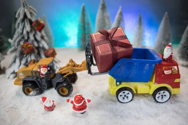 Beslutsam bild för jul semester och Gott Nytt År present firande koncept. Selektiv inriktning — Stockfoto