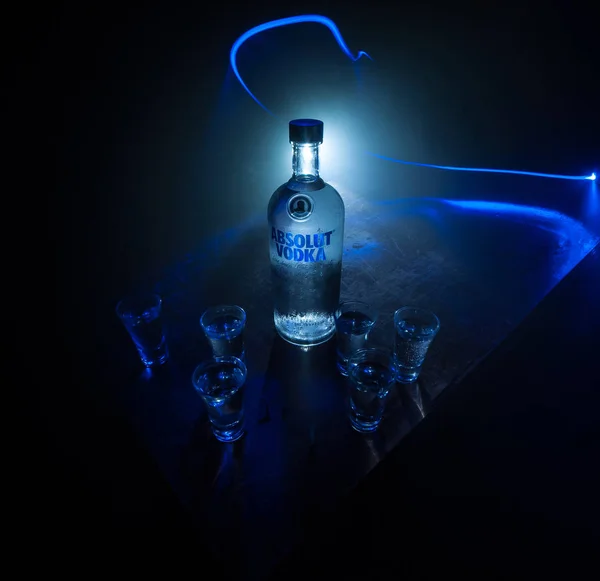 Baku Azerbejdżan Luty 2020 Absolut Vodka Marka Wódki Produkowana Niedaleko — Zdjęcie stockowe