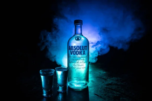 Μπακού Αζερμπαϊτζάν Φεβρουάριος 2020 Absolut Vodka Είναι Μια Μάρκα Βότκας — Φωτογραφία Αρχείου