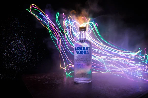 Baku Azerbaijan Feb 2020 Absolut Vodka Brand Vodka Produced Ahus — Stok fotoğraf