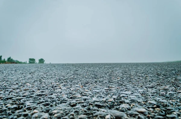 Superficie Grunge Áspera Asfalto Paz Camino Naturaleza Disparo Realista Enfoque —  Fotos de Stock